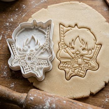 Emporte-pièce Manga Chibi style L'Attaque des Titans Découpoir Biscuit Sablé Pâte à Sucre