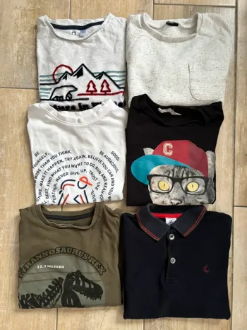 Lot tee shirt manches longues garçon