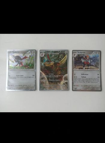 Lot de 3 cartes promo fable nébuleuse scalpereur (scalpion, scalproie et scalpereur)