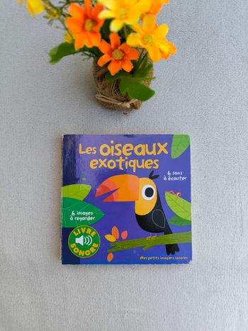 Livre sonore Les oiseaux exotiques Gallimard