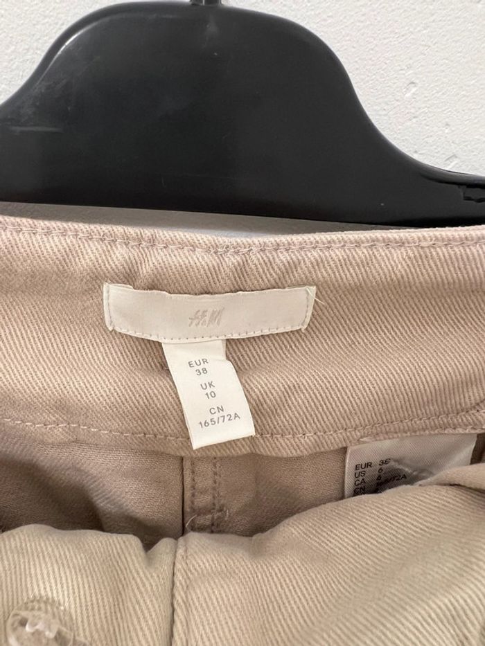 Pantalon paper bag beige - photo numéro 4