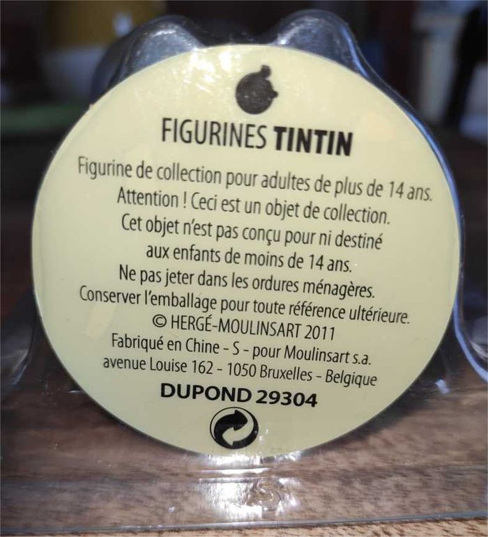 Dupond engoncé Collection Figurine tintin + Livret - photo numéro 4