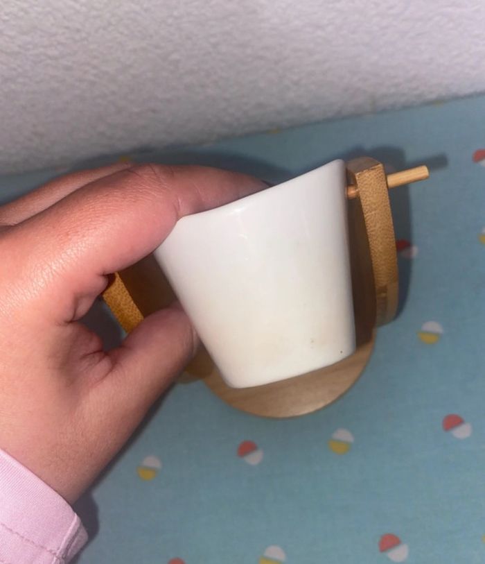 Brûleur en céramique et bambou - photo numéro 3