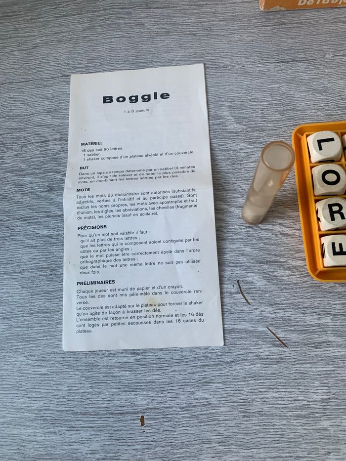 Jeu vintage Boggle 1977 - photo numéro 2