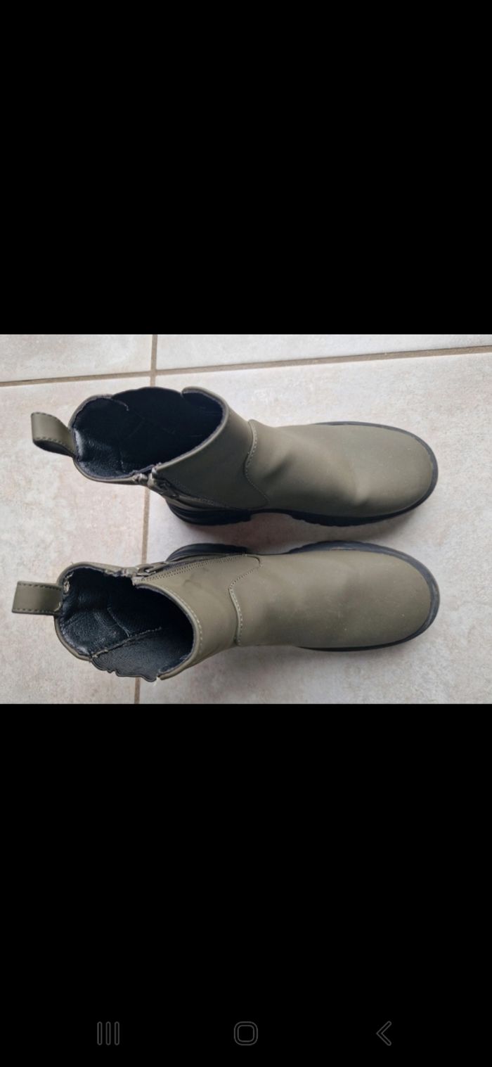 Bottines kaki 34 - photo numéro 4