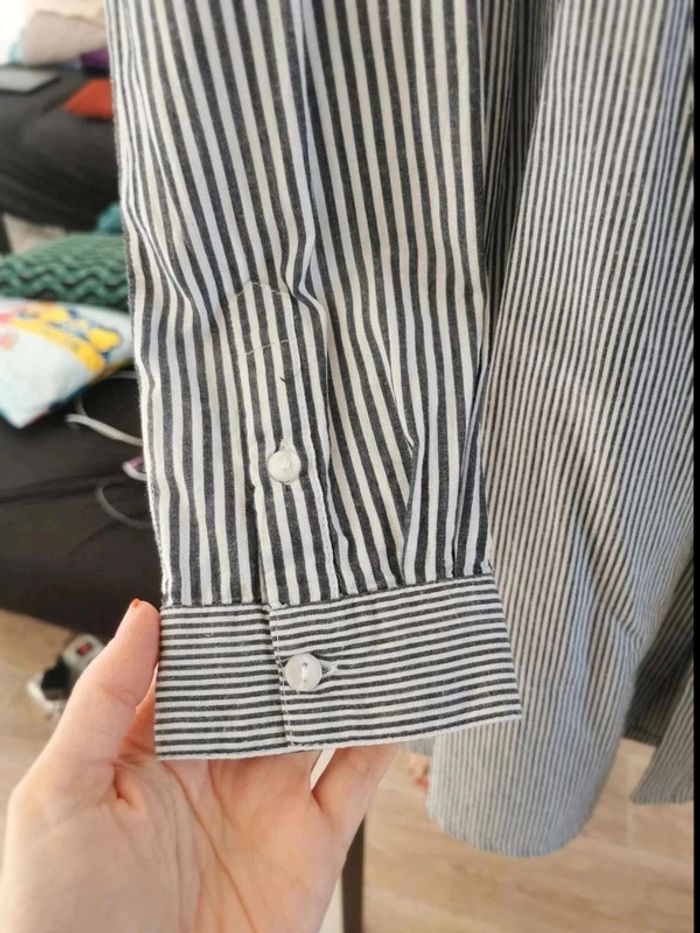 Chemise  mi  longue rayée 36 - photo numéro 5