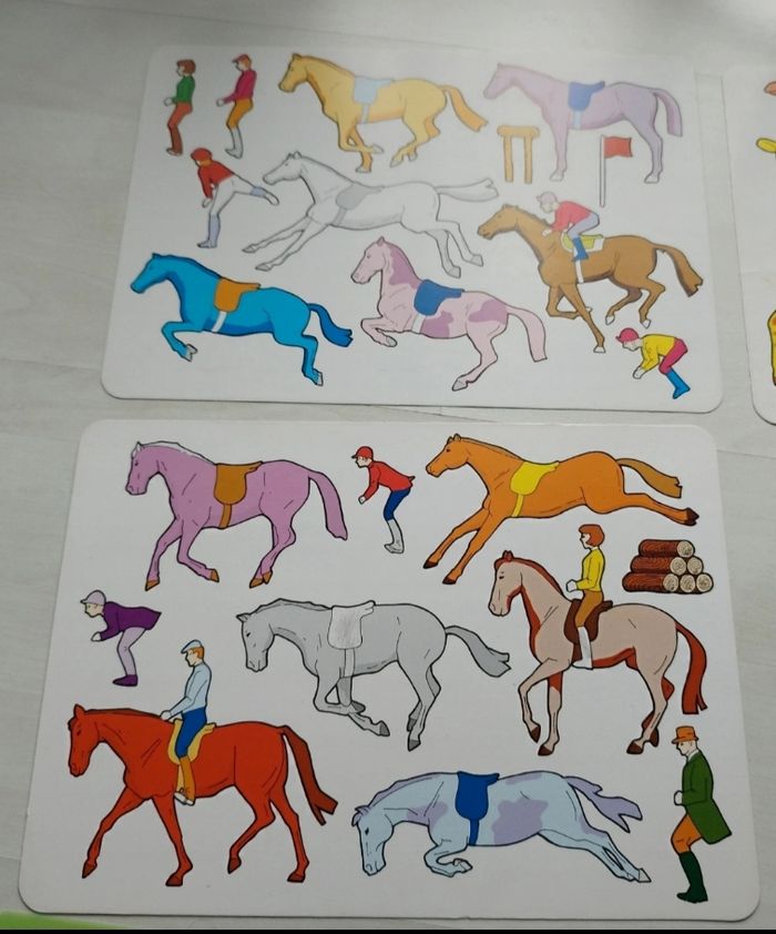 Lot de 5 pochoirs avec modèle papier - photo numéro 6