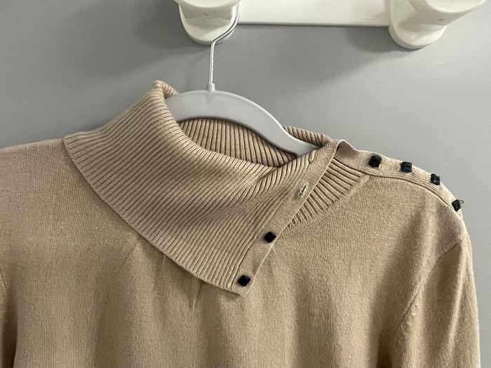 Pull hiver beige - photo numéro 3