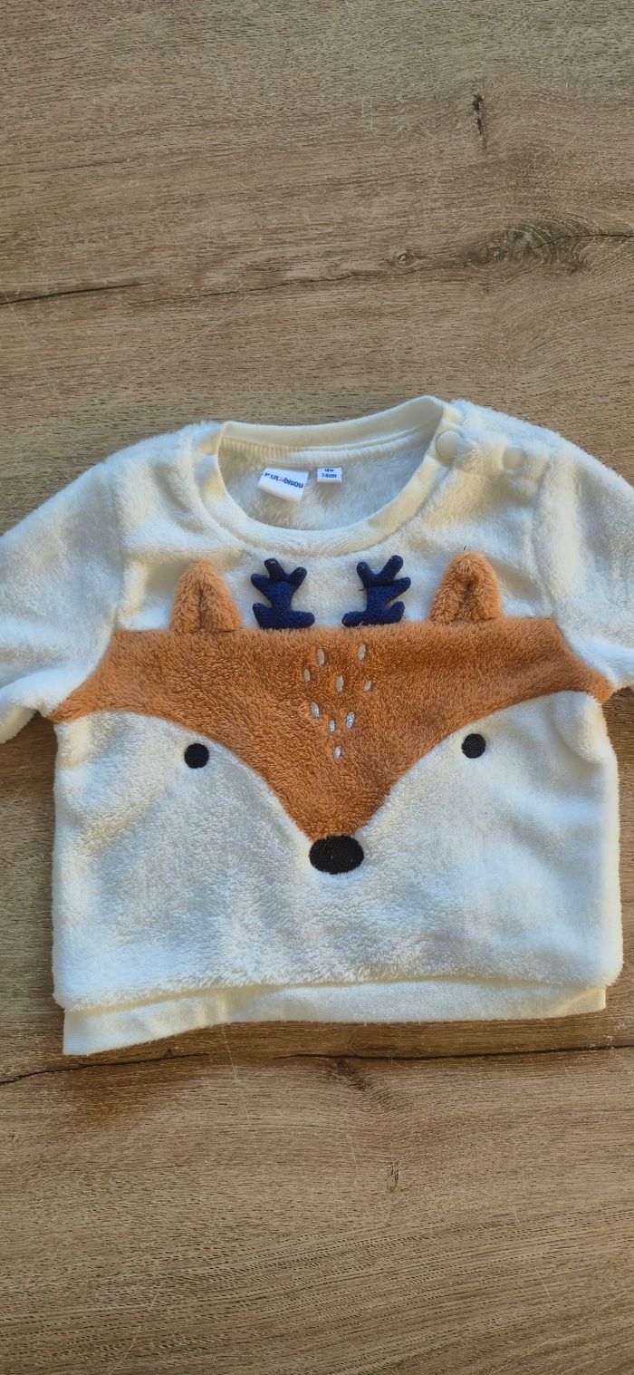 Pyjama 2 pièces pilou pilou 12 mois - photo numéro 3