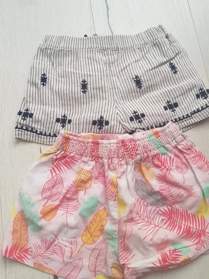 Lot de 2 shorts été fille 2ans zara - photo numéro 5