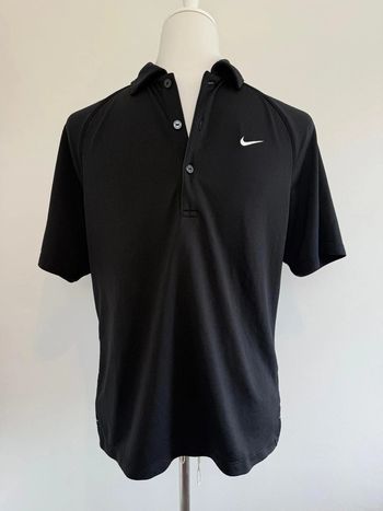 Polo de sport Nike Dri-fit homme noir logo brodé blanc taille M parfait état