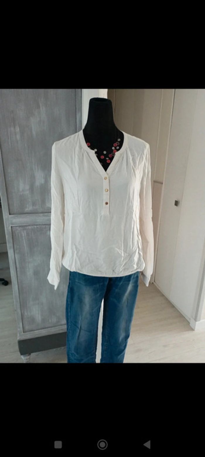 Blouse crème - photo numéro 5
