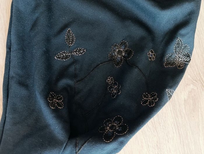 Robe H&M Bleu marine brodé Taille XL - photo numéro 7