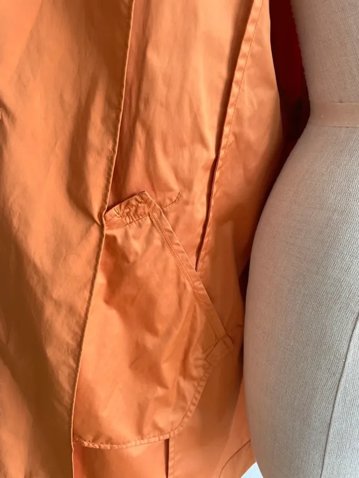 Trench orange ceinturé Max Mara Studio - photo numéro 7