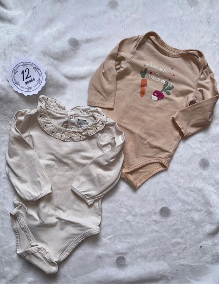 Lot de 2 body 12mois
