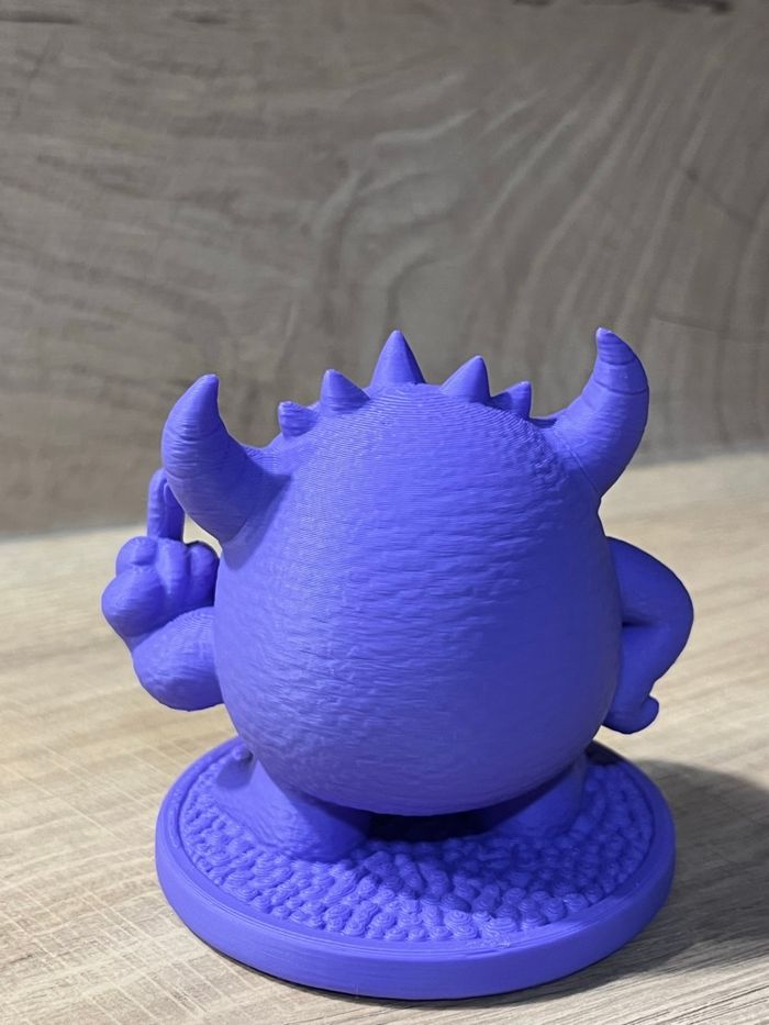 👾 Figurine Petit Monstre Violet – Objet déco original - photo numéro 5