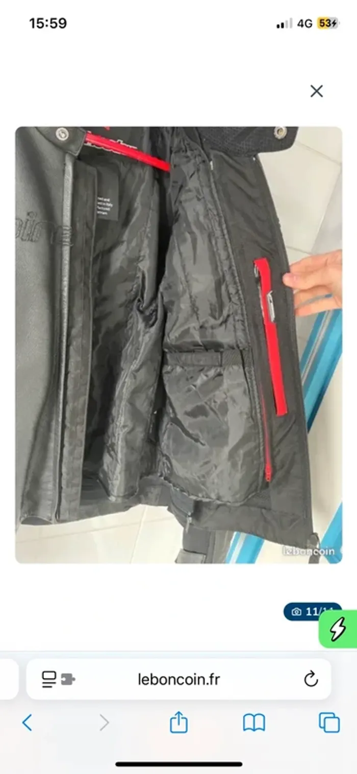 Blouson de moto cuir Alpinestar - photo numéro 12