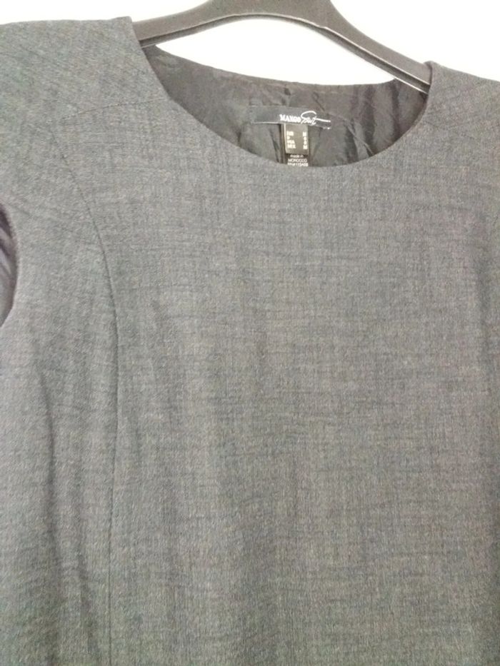 Robe Mango taille M gris foncé chiné - photo numéro 4