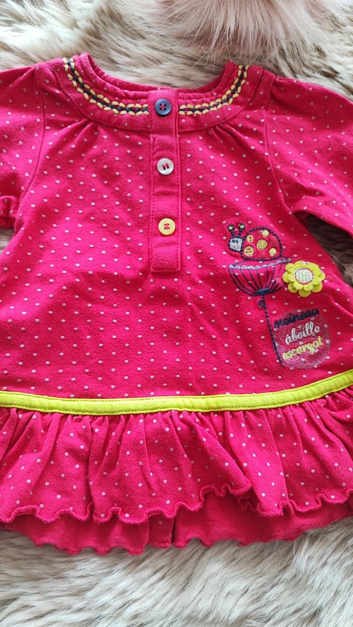 Ensemble  3 pièces marine fushia premaman 1 mois - photo numéro 7