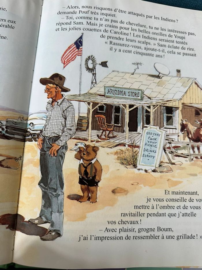 Livre rare Caroline en Amérique USA album bd Pierre Probst contour couleurs multicolore - photo numéro 7