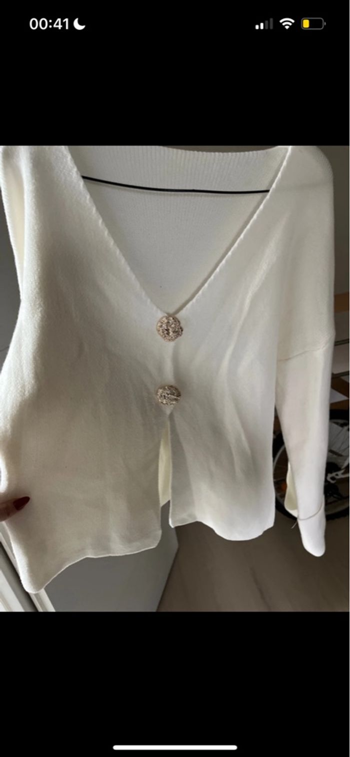 Gilet blanc taille unique