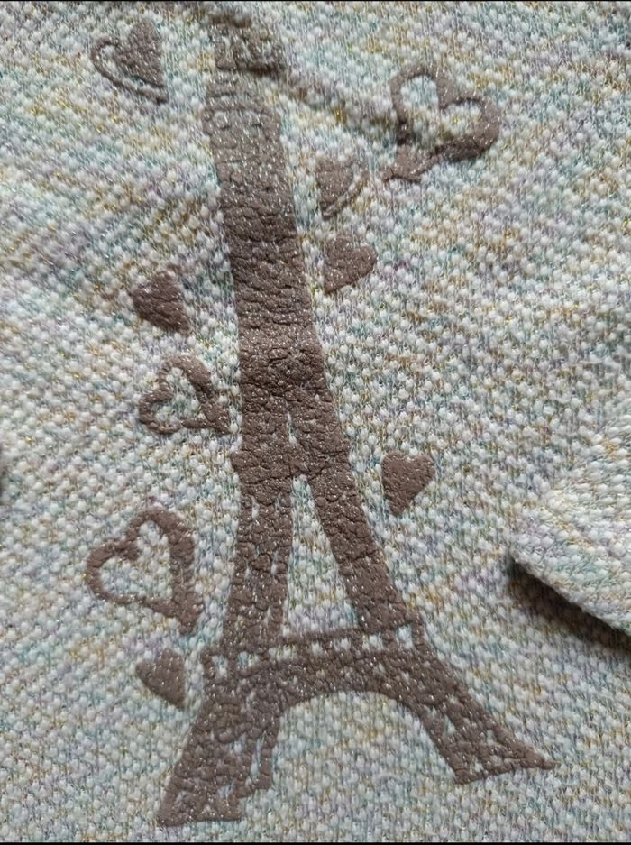 Pull fin motif Tour Eiffel 💕 Taille 9 mois - photo numéro 3