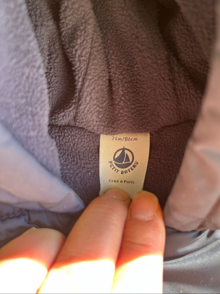 Doudoune manteau petit bateau 24 mois très bon état - photo numéro 4