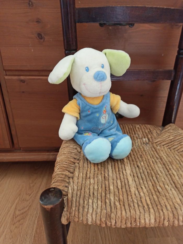 peluche doudou chien mots d enfants tbe - photo numéro 2