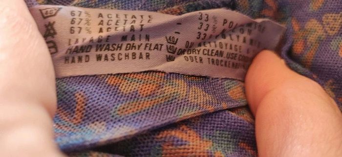 Robe vintage lilas Tricosa Paris 44 - photo numéro 7