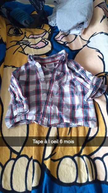 Chemise tape à l oeil 6 mois