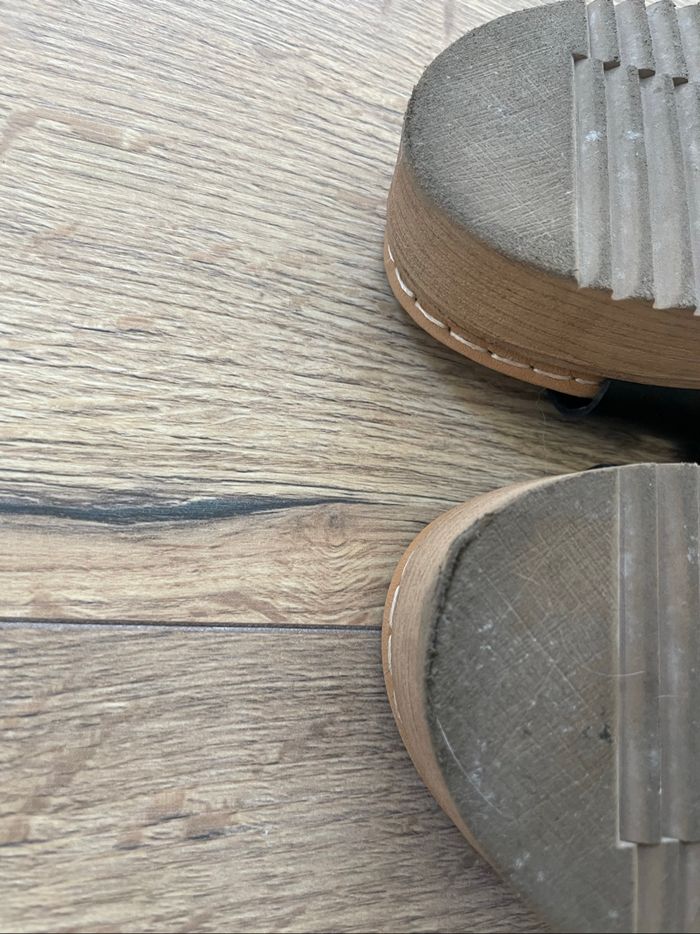 Sandales cuir noir taille 40 - photo numéro 4