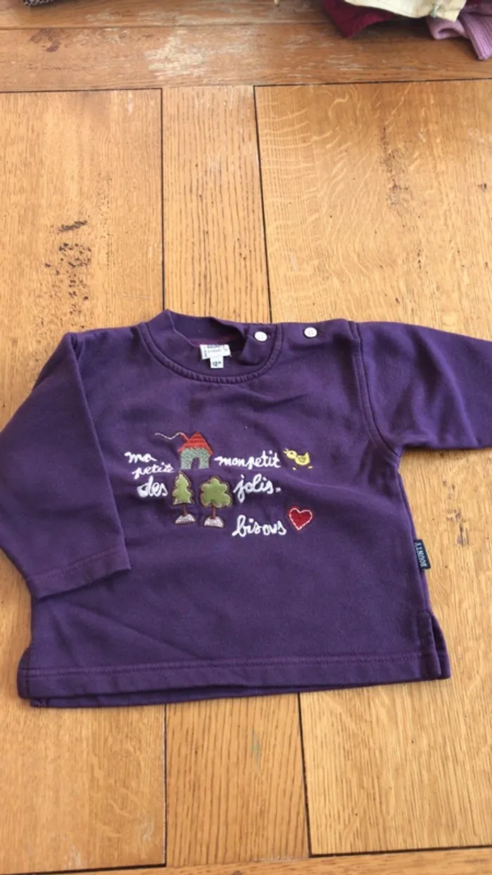 ensemble violet 12 mois - photo numéro 2