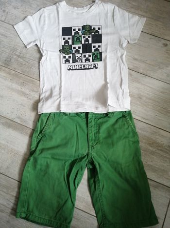 Ensemble t shirt shirt t 6 ans minecraft