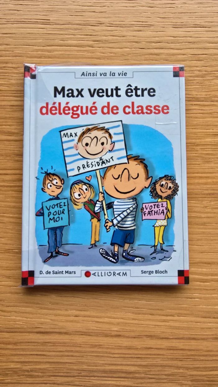 Livre Max veut être délégué de classe