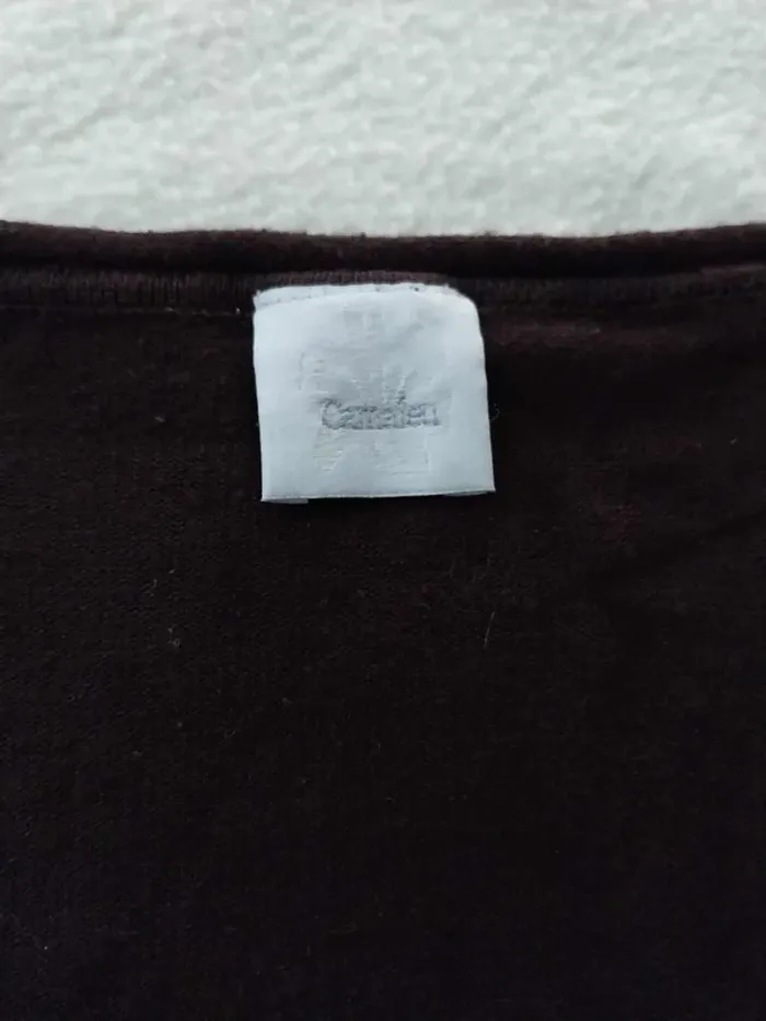 Pull marron col V T2 - photo numéro 4
