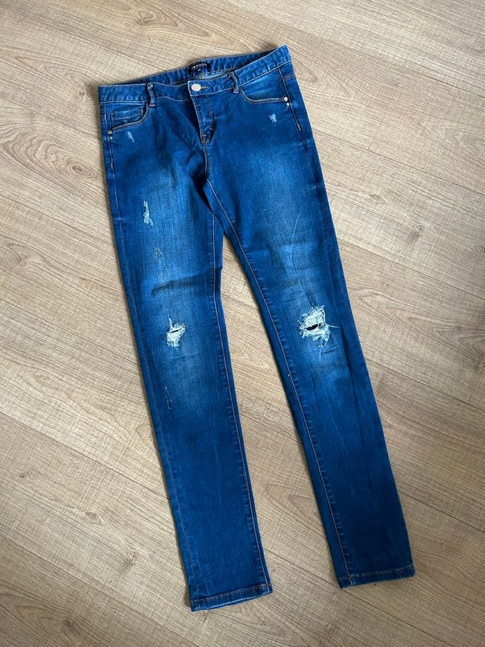 Jean bleu marine Morgan taille 40 jamais porté - photo numéro 7