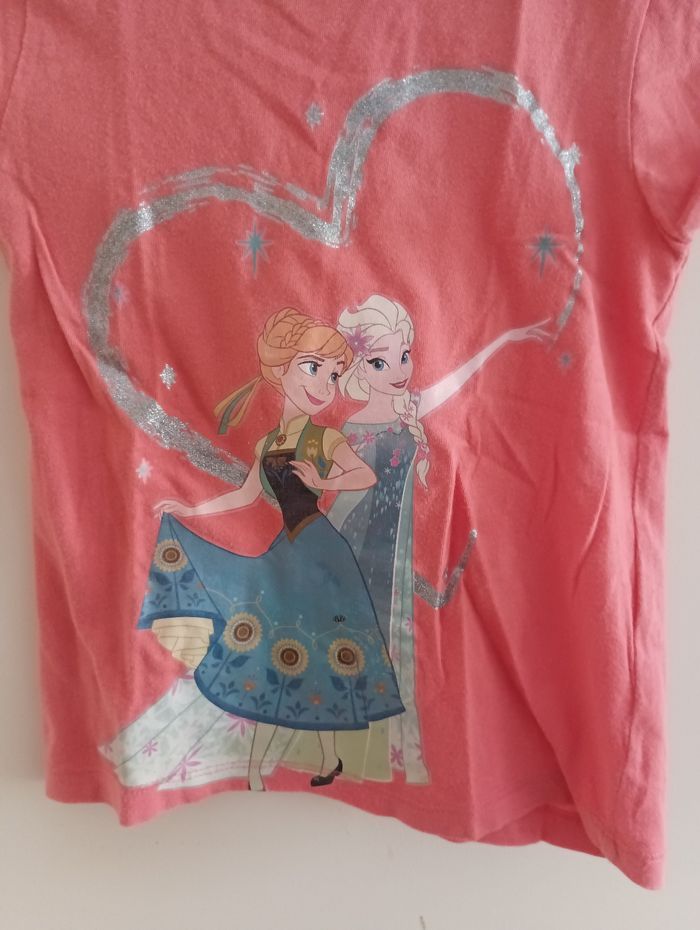T-shirt la reine des neiges 5 ans - photo numéro 3