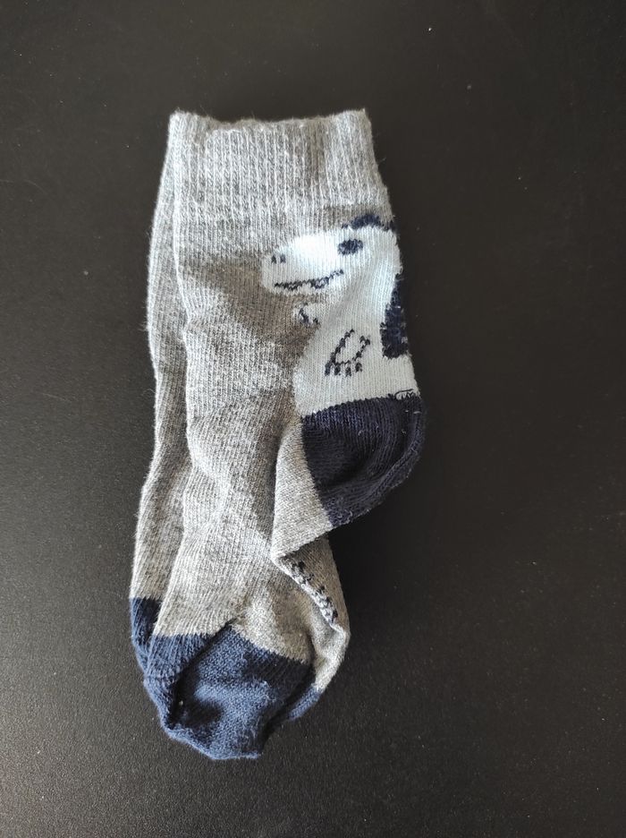 🧦 Lot de chaussettes garçon – pointure 21-23, moutarde / gris / bleu - photo numéro 3