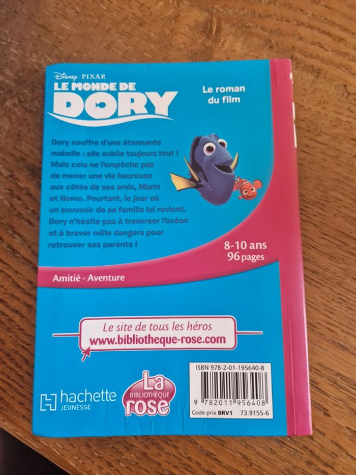 Le Monde de Dory, bibliothèque Rose. - photo numéro 2