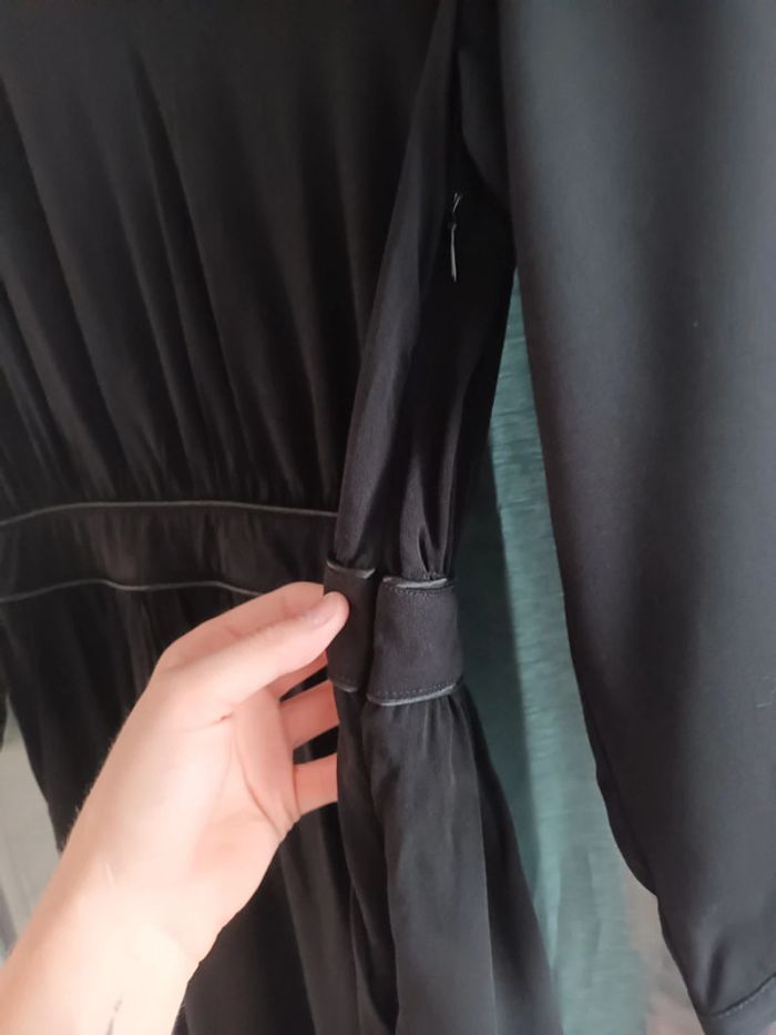 Robe noir manche longue camaieu - photo numéro 6