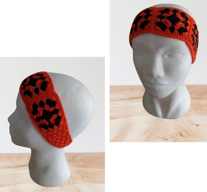 Bandeau orange/noir TU