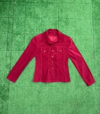 Veste rouge Duroc en velours – taille 38