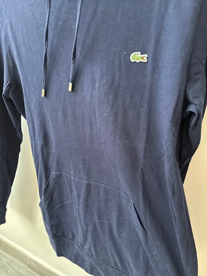 Sweat fin à capuche Lacoste XS - photo numéro 3