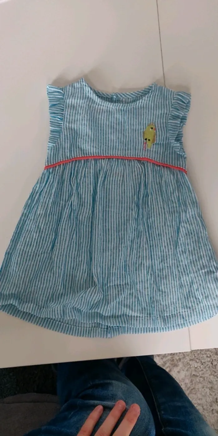 Robe rayée 6mois