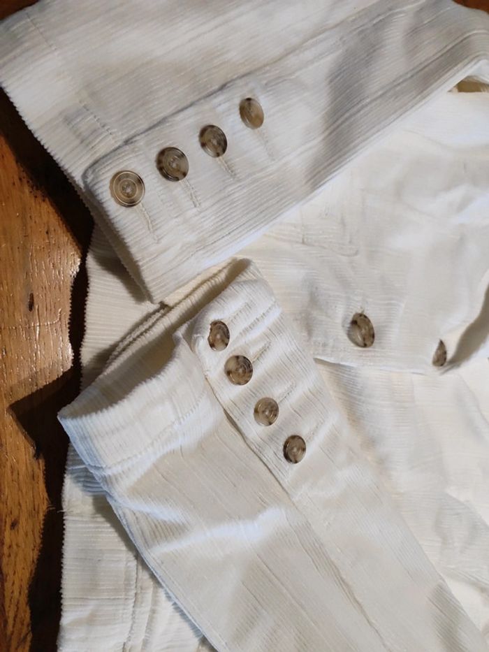 Veste blazer blanche/crème - photo numéro 4