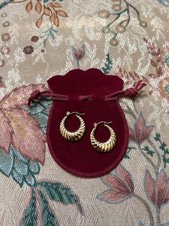 Paire de créoles torsadés modèle « Bernadette »