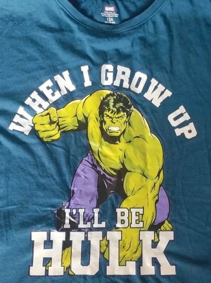 T-shirt garçon HULK 12 ans - photo numéro 2