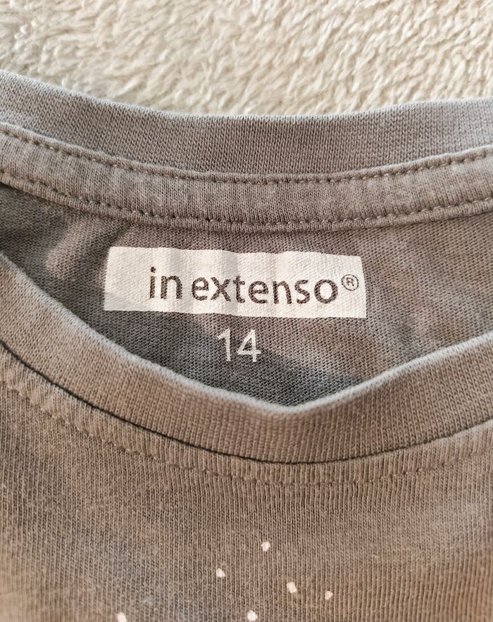 T-shirt Manches Longues In Extenso 14 ans Gris Espace - photo numéro 5