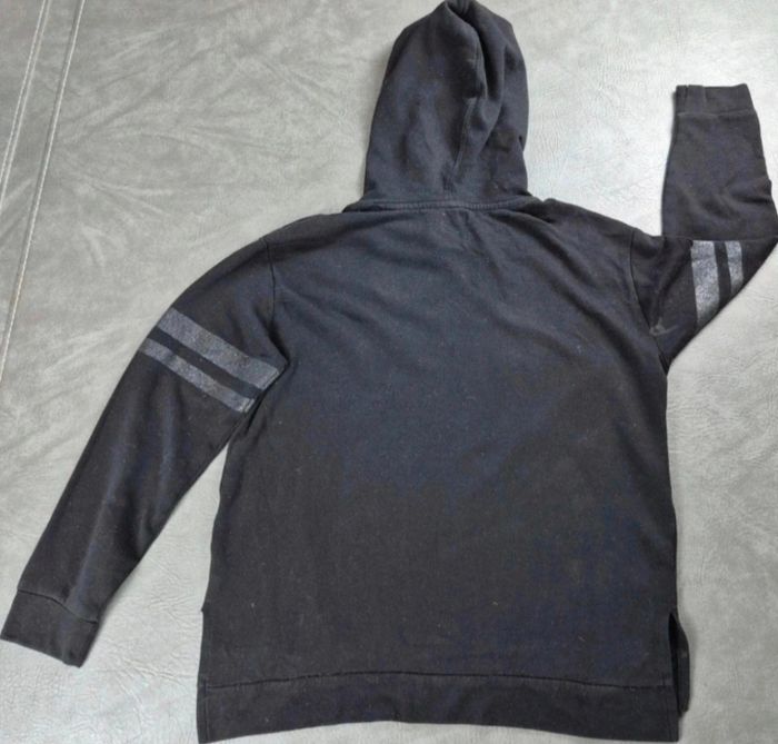 Pull à capuche léger OVS Taille XS 14/16 ans Noir A20 - photo numéro 2