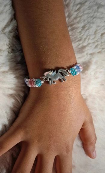 Bracelet licorne arc en ciel